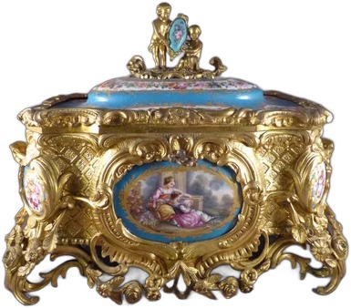 Sevres Gilt Bronze Box