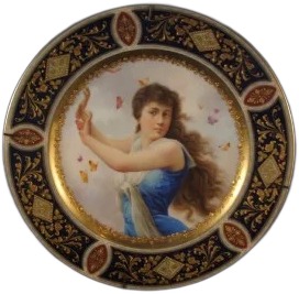 Royal Vienna Portrait Plate