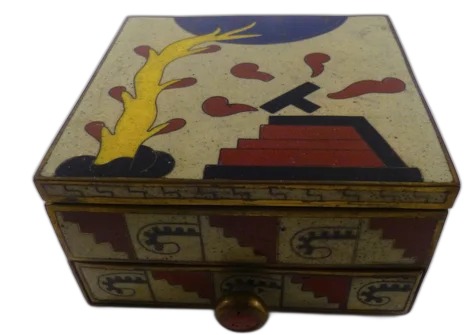 Cloisonne Art Deco Box