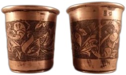Russian Silver Niello Kiddush Cups