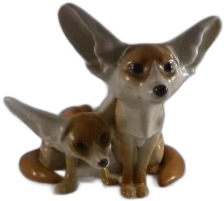 Meissen Porcelain Foxes