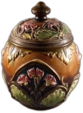 Majolica Tobacco Jar