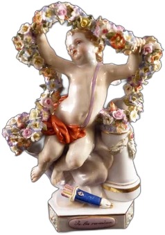 Meissen Porcelain Cherub